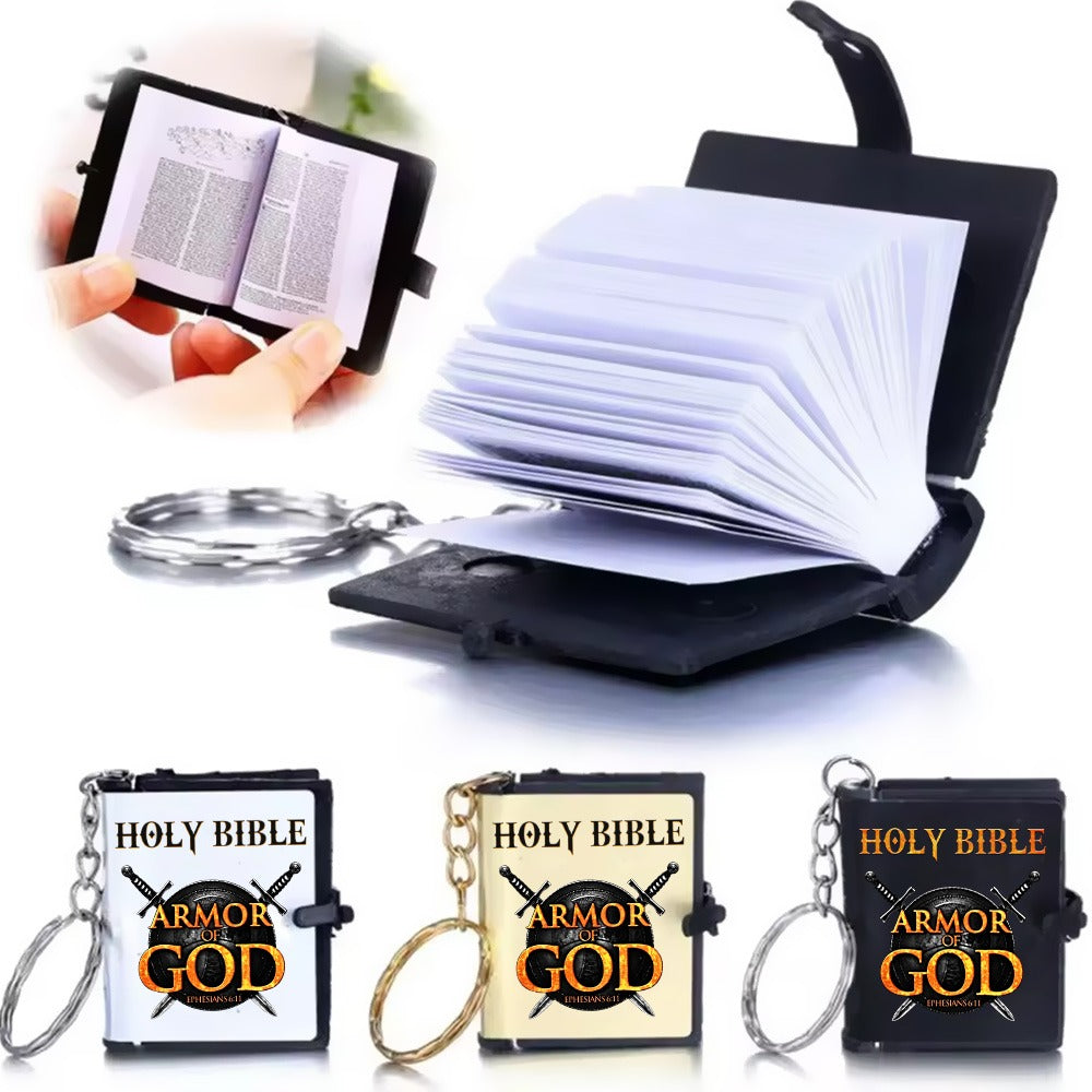Holy Bible Armor Of God Ephesians 6:11, Gift For Christian Mini Bible Keychain