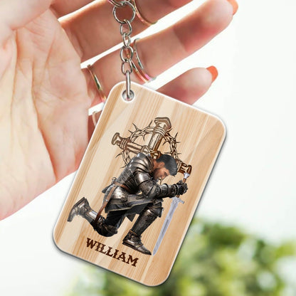 Personalized Dad Warrior Of God Yes I Am A Spoiled Daughter But Not Yours I Am The Property Of A Freaking Acrylic Keychain