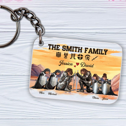 Personalized The Family Warrior Of God Put On The Full Armor Of God Ephesians 6:10 Acrylic Keychain