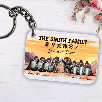 Personalized The Family Warrior Of God Put On The Full Armor Of God Ephesians 6:10 Acrylic Keychain